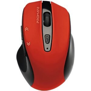 Promate Cursor EZGrip™ Ergonomic Wireless Mouse – 800/1200/1600 DPI. Nano USB Receiver. 10m Range. Sleep Mode